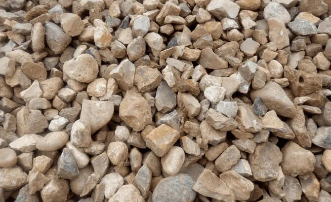 Щебень гравийный фракции 70-120мм